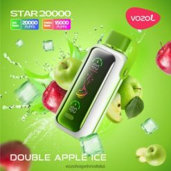 VOZOL Vape Hrvatska - VOZOL STAR 20000 dvostruki led od jabuka XXV02402