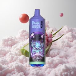 Aloe Grožđe RandM Tornado 9000 Puffs 18 ml E-tekućina Kapacitet Mesh Coil Croatia Wholesale