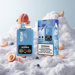 Breskva Led_Jagoda Led Razz Bar 40000 Puffs 1.0Ohm 2 Mesh Coil 650 Mah Croatia Wholesale